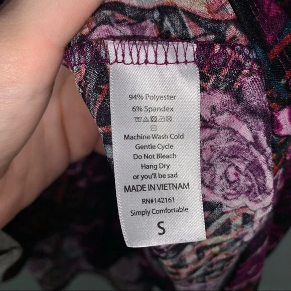 LuLaRoe size Small high low hem short sleeve dress - Picture 6 of 8